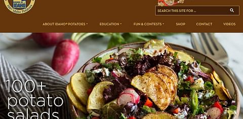 Idaho Potato Commission website redesigned