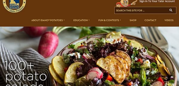Idaho Potato Commission website redesigned