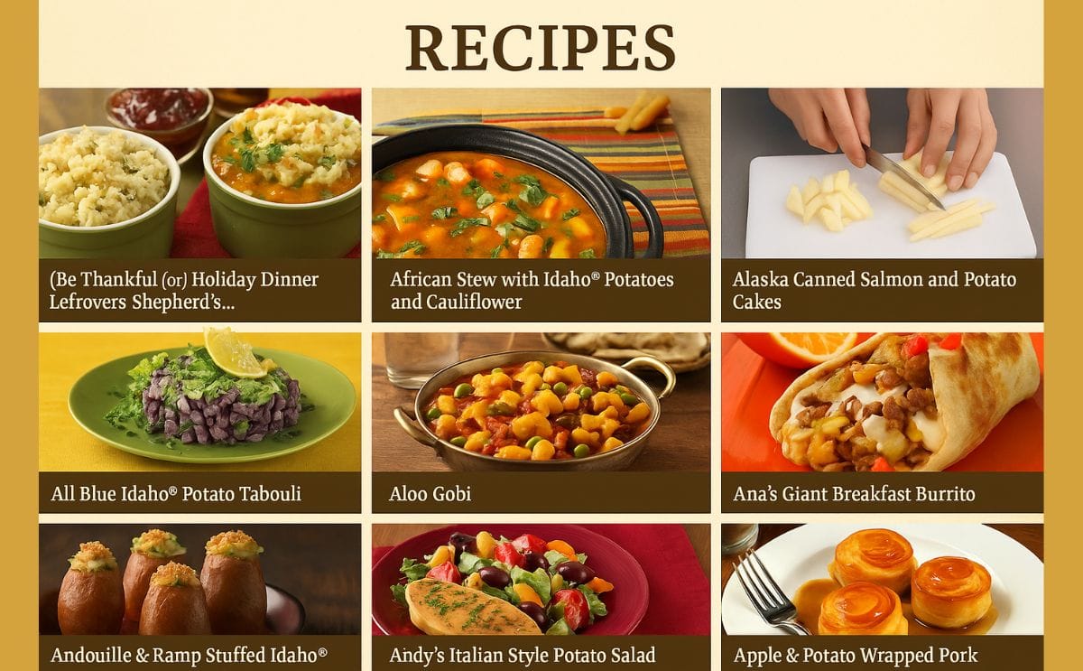 Potato Recipes from the Idaho Potato Commission Potato Recipes from the Idaho Potato Commission