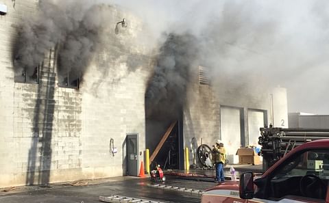 Smoke from the fire billows from the Idaho Supreme potato processing plant in Firth the morning of September 5, 2016
(Courtesy: Bingham County Sheriff's Office) Smoke from the fire billows from the Idaho Supreme potato processing plant in Firth the morning of September 5, 2016
(Courtesy: Bingham County Sheriff's Office)