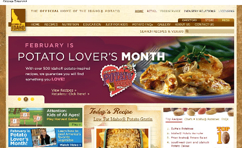 Idaho Potato Commission revamps website Idaho Potato Commission revamps website
