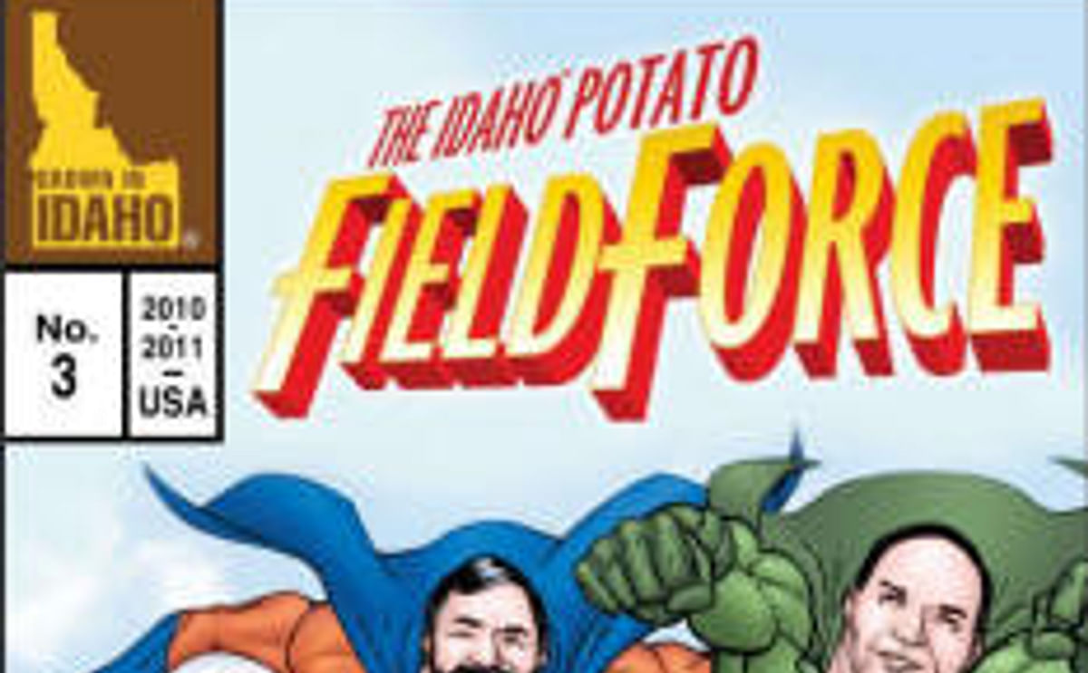 Idaho potato comic book cover Idaho potato comic book cover