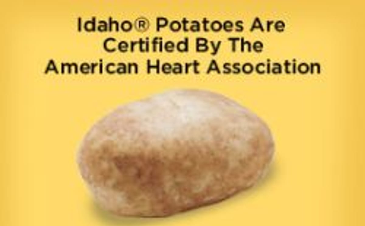 Idaho potatoes heart check mark Idaho potatoes heart check mark