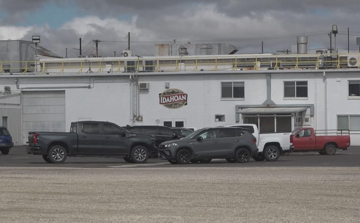 Idahoan Foods' potato processing facility in Rupert, Idaho. The company announced plans to permanently close the plant in June 2026, impacting 61 employees. Idahoan Foods' potato processing facility in Rupert, Idaho. The company announced plans to permanently close the plant in June 2026, impacting 61 employees.