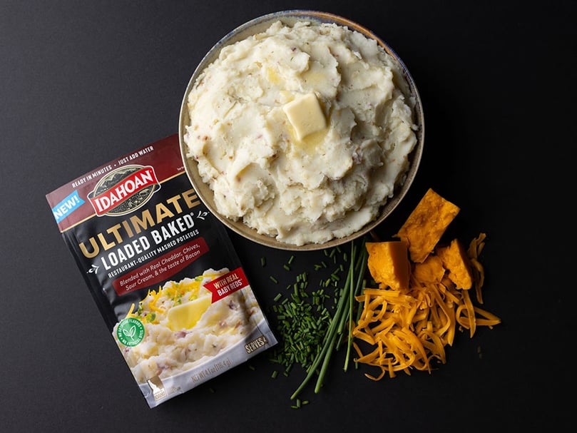 Idahoan Ultimate Loaded Baked Mashed Potatoes Idahoan Ultimate Loaded Baked Mashed Potatoes