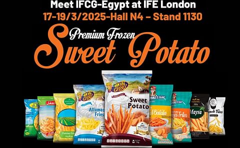 Discover IFCG-Egypt’s premium frozen sweet potato fries at IFE London 2025 Discover IFCG-Egypt’s premium frozen sweet potato fries at IFE London 2025