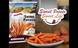 Hot and Crispy - Sweet Potato Fries: Firm and Crispy with a Smooth Cooked Interior, Faintly Sweet Odor.