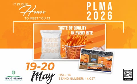 IFCG-Egypt invites visitors to PLMA 2026 in Amsterdam (Hall 14, Stand 14.C27) to explore its private label frozen potato solutions, combining quality, flexibility, and global supply capabilities. IFCG-Egypt invites visitors to PLMA 2026 in Amsterdam (Hall 14, Stand 14.C27) to explore its private label frozen potato solutions, combining quality, flexibility, and global supply capabilities.