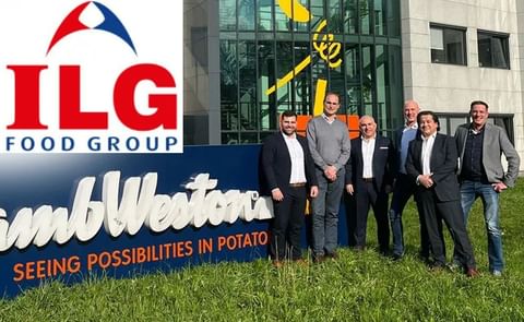From left to right: Johan Ichoh, Stephan van Kuik (CEO Lamb Weston), Abed Ichoh (Founder ILG Food Group), Tibor Warga, Roel Sweris, and Jurgen Meilink. From left to right: Johan Ichoh, Stephan van Kuik (CEO Lamb Weston), Abed Ichoh (Founder ILG Food Group), Tibor Warga, Roel Sweris, and Jurgen Meilink.