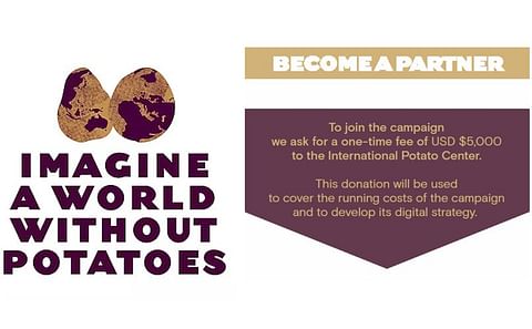 Become a partner in the 'IMAGINE A WORLD WITHOUT POTATOES' campaign