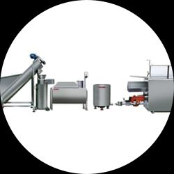 Batch line for snack products