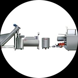 Batch line for snack products