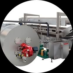 FEX 500 with external horizontal pipe heater