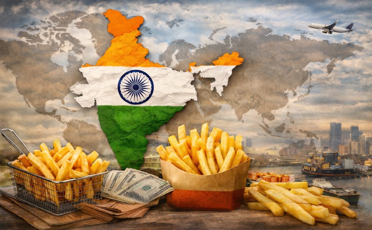 India’s Frozen Fries on the Global Map: Growing Exports to the U.S., China, and South Korea Highlight the Country’s Rising Role in Processed Potato Trade. India’s Frozen Fries on the Global Map: Growing Exports to the U.S., China, and South Korea Highlight the Country’s Rising Role in Processed Potato Trade.