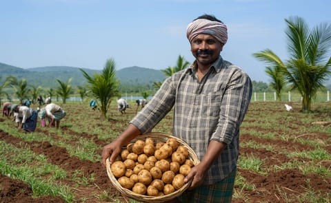 Potato prices in India plunge on early harvest Potato prices in India plunge on early harvest