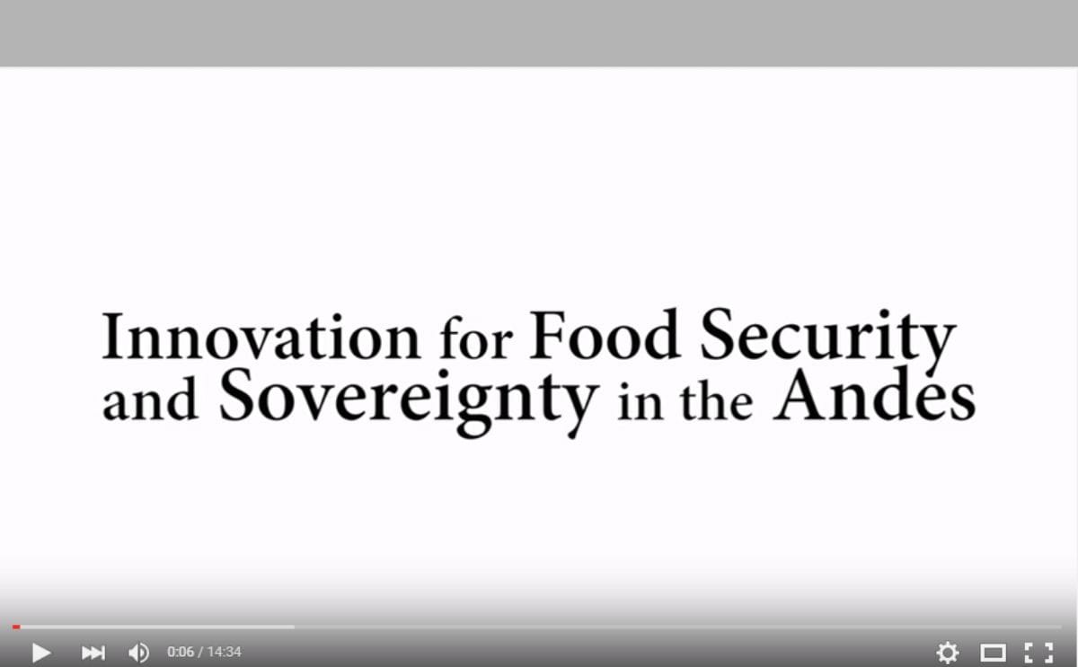 Innovación para mejorar la agricultura y la nutrición (Video) Innovación para mejorar la agricultura y la nutrición (Video)