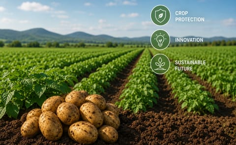 Potato growers in South Africa face increasing pressure from climate volatility, rising production costs and changing crop protection requirements, highlighting the importance of innovation and digital agriculture Potato growers in South Africa face increasing pressure from climate volatility, rising production costs and changing crop protection requirements, highlighting the importance of innovation and digital agriculture