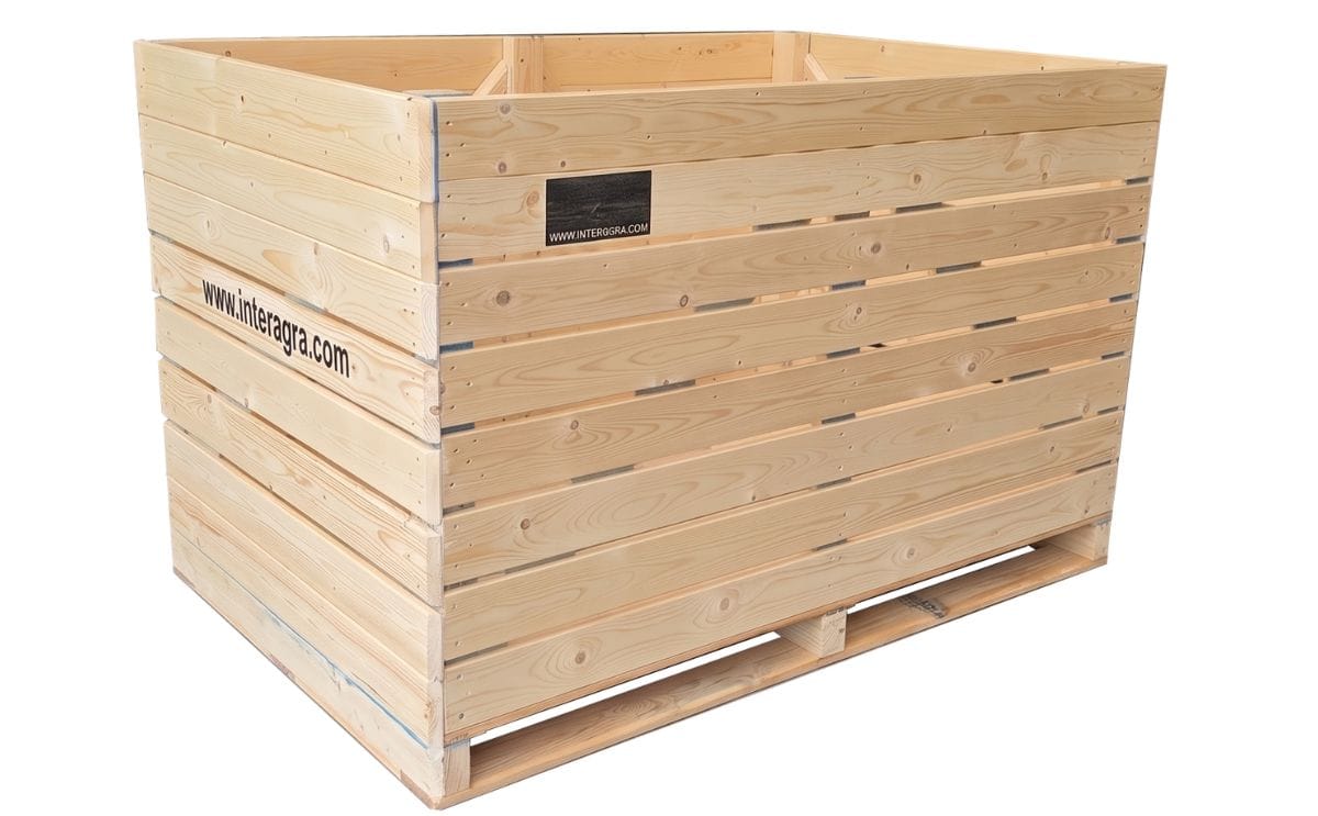 Inter Agra wooden storage crate