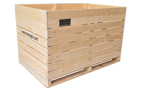 Inter Agra wooden storage crate Inter Agra wooden storage crate