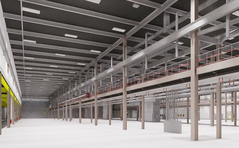 Interor rendering of Intralox Hammond facility expansion Interor rendering of Intralox Hammond facility expansion