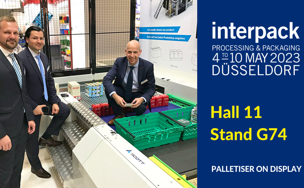 Scott Automation to showcase their new generation palletiser PAL 4.0 at Interpack Scott Automation to showcase their new generation palletiser PAL 4.0 at Interpack
