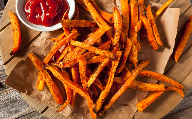 Crispy, Colorful and Delicious: Sweet Potato Fries Crispy, Colorful and Delicious: Sweet Potato Fries