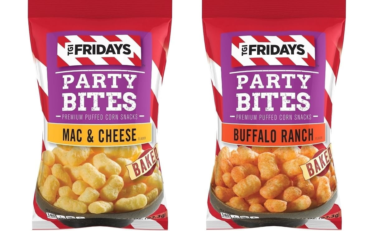 Inventure Foods launches TGI Fridays™ Party Bites, a line of baked snack snacks inspired by classic Fridays favorites like Buffalo Wings and Mac and Cheese Inventure Foods launches TGI Fridays™ Party Bites, a line of baked snack snacks inspired by classic Fridays favorites like Buffalo Wings and Mac and Cheese