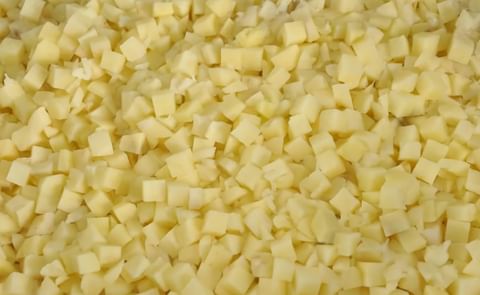 Investigan diferentes tecnologías para producir cubos de papa Investigan diferentes tecnologías para producir cubos de papa