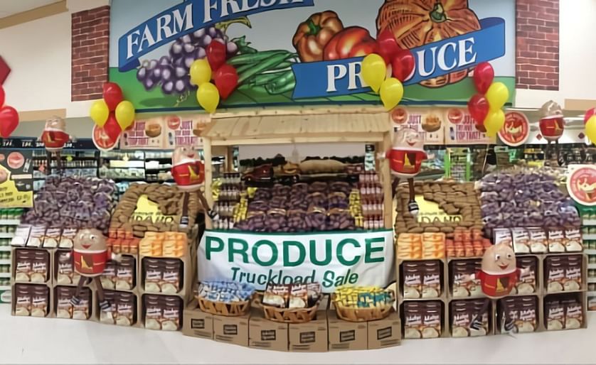 Over 5000 retailers participated in the potato display contest of the Idaho Potato Commission 