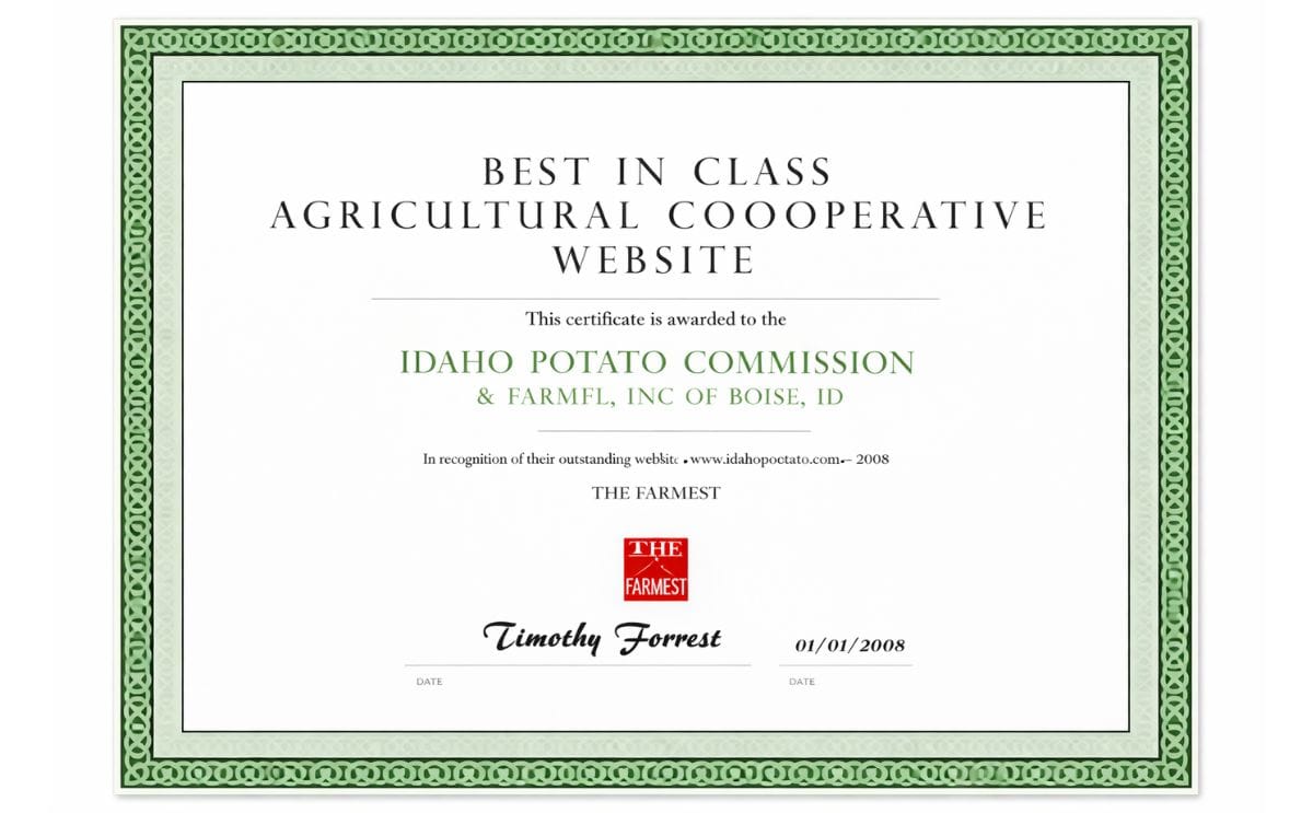 Idaho Potato Commission website