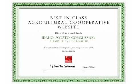 Idaho Potato Commission website Idaho Potato Commission website