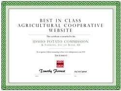 Idaho Potato Commission website receives award