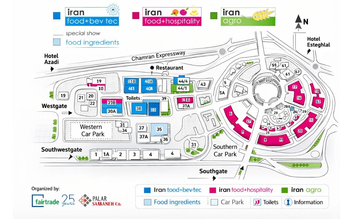 The sold-out Tehran International Fairgrounds opens its gates for the 23rd iran agrofood on 30 May to 02 June 2016.