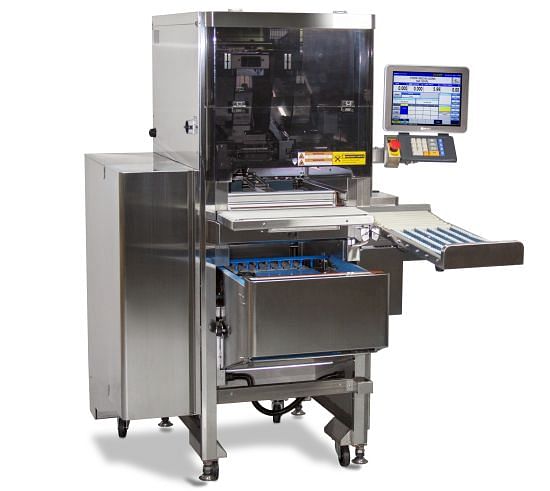 Ishida WM-AI – Automatic Wrapper with Integrated Scale and Label Applicator