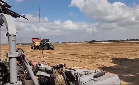 Cooperatives and private potato companies in Israel, are now fully active in planting potatoes, often under army guard Cooperatives and private potato companies in Israel, are now fully active in planting potatoes, often under army guard