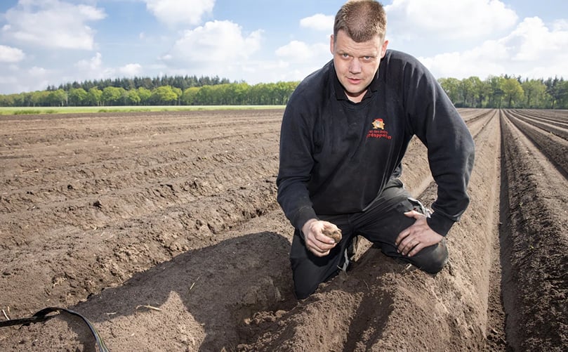 Nederlandse akkerbouwer Jacob van der Borne, partner in het Future Farming programma van McDonald’s. Nederlandse akkerbouwer Jacob van der Borne, partner in het Future Farming programma van McDonald’s.