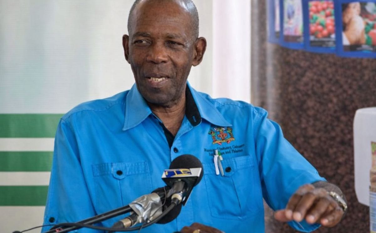 Minister without Portfolio in the Ministry of Industry, Commerce, Agriculture and Fisheries of Jamaica, Hon. J.C. Hutchinson, makes his address at the launch of the H&L Agro’s Duwest soluble crop nutrition line, at the Junction Guesthouse Auditorium in