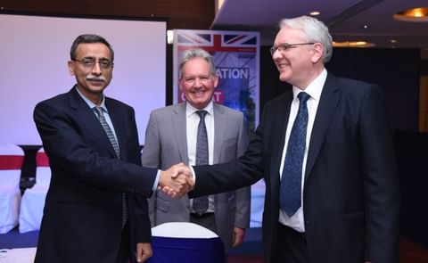 Sachid Madan of Technico (left) and Jonathan Snape of James Hutton Ltd (right) signed a collaboration agreement at the India UK FutureTech Festival in Chandigarh (India) in the presence of Andrew Ayre, the Deputy High Commissioner for the United Kingdom ( Sachid Madan of Technico (left) and Jonathan Snape of James Hutton Ltd (right) signed a collaboration agreement at the India UK FutureTech Festival in Chandigarh (India) in the presence of Andrew Ayre, the Deputy High Commissioner for the United Kingdom (