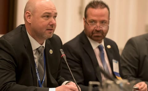 Jared Balcom, president of Balcom & Moe and fourth-generation grower from Washington State, is recognised for his leadership in advancing international market access for the United States potato industry. Jared Balcom, president of Balcom & Moe and fourth-generation grower from Washington State, is recognised for his leadership in advancing international market access for the United States potato industry.