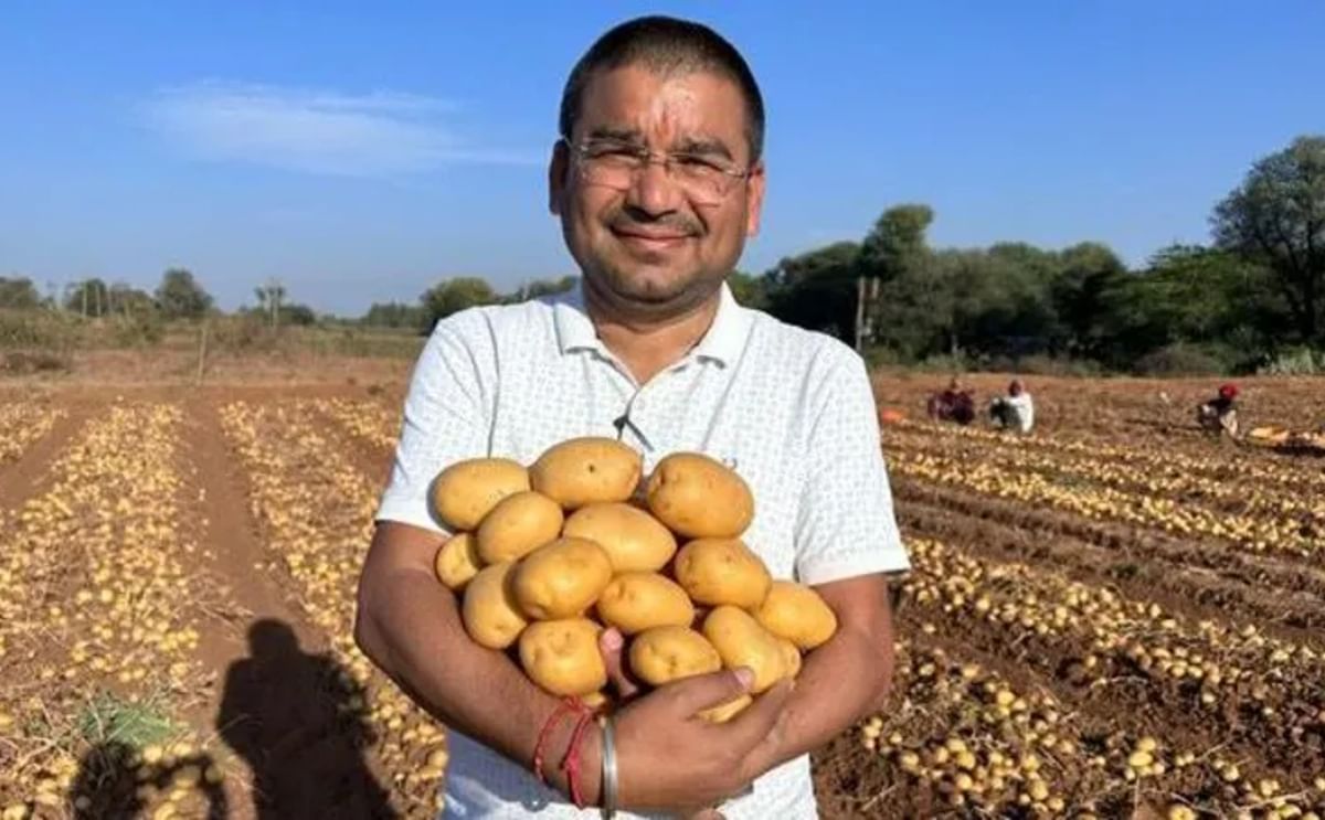 Jitesh Patel's farm business has prospered since switching to potatoes