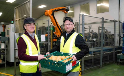 Jonathan Taylor hands over Branston's South West site to Simon Jones Jonathan Taylor hands over Branston's South West site to Simon Jones