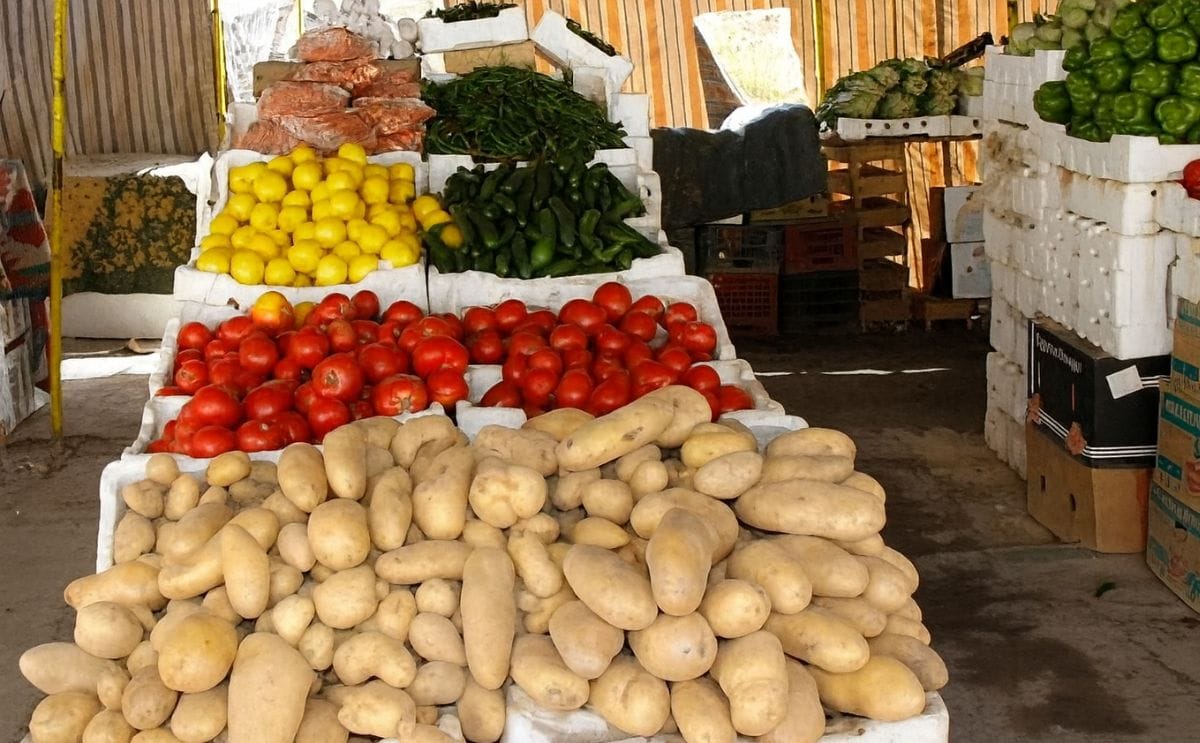 Potatoes in a Jordan marketplace (Courtesy: The Jordan Times)