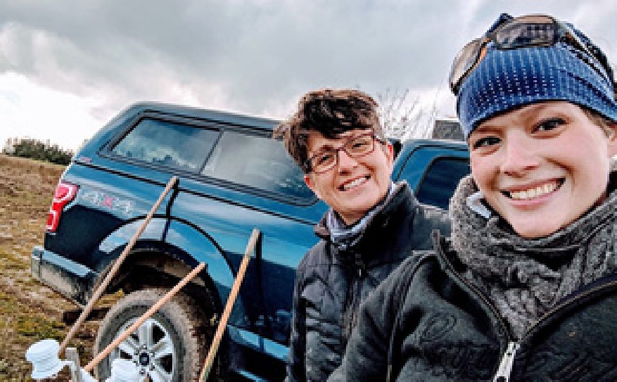Dr. Julia Wheeler (right) and Dena Wiseman (left) worked with other researchers and farmers to find season extension technologies and promising potato varieties for northern agriculture. Dr. Julia Wheeler (right) and Dena Wiseman (left) worked with other researchers and farmers to find season extension technologies and promising potato varieties for northern agriculture.