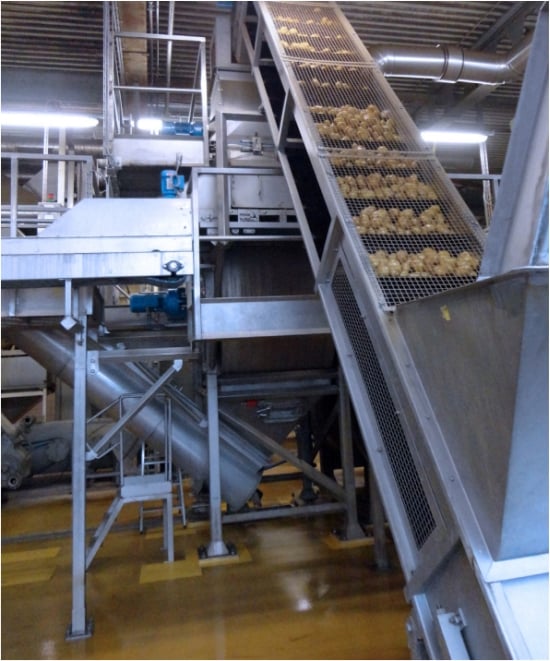 TOMRA's eco peeler at Kadi, installed in 2014 TOMRA's eco peeler at Kadi, installed in 2014