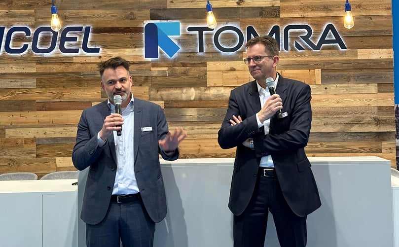 Karel Strubbe EMEA Regional Director and Harald Henriksen, Executive Vice and Head of TOMRA Food Karel Strubbe EMEA Regional Director and Harald Henriksen, Executive Vice and Head of TOMRA Food