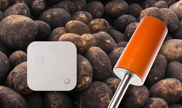 Biosens Sensor Spear transmits temperature and RH wireless from your potatoes to your phone