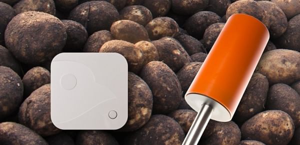 Biosens Sensor Spear transmits temperature and RH wireless from your potatoes to your phone