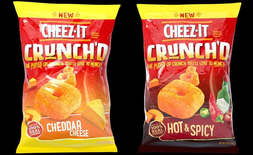 Kellogg's Cheez-it now also in Snack Isle with puffed Cheez-It Crunch'd