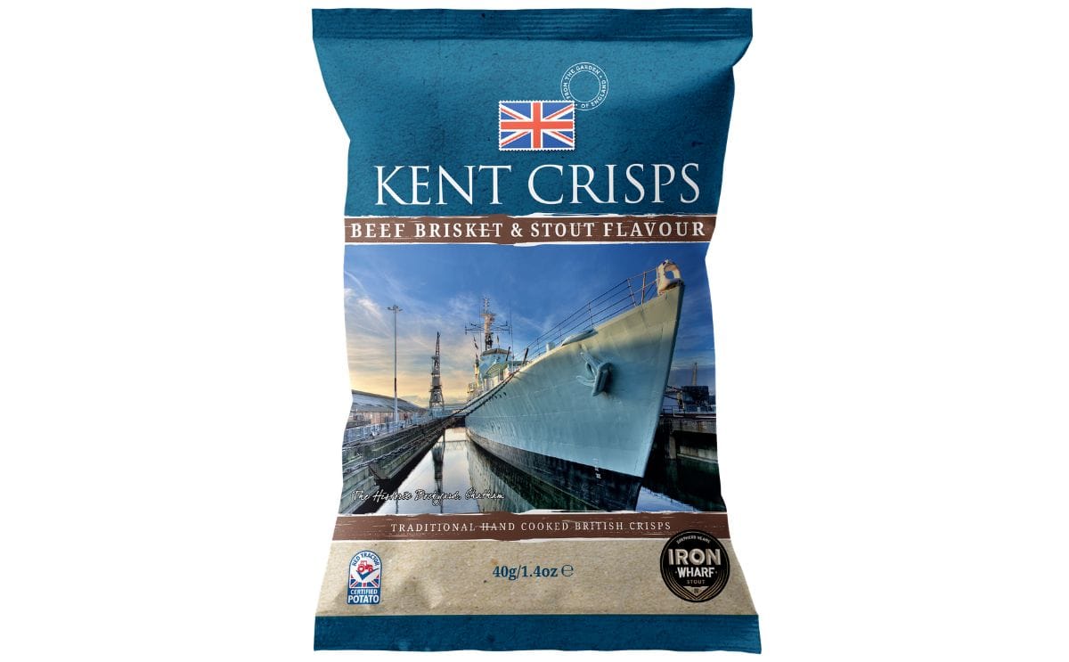 Kent Crisps introduces Beef Brisket & Stout flavour crisps