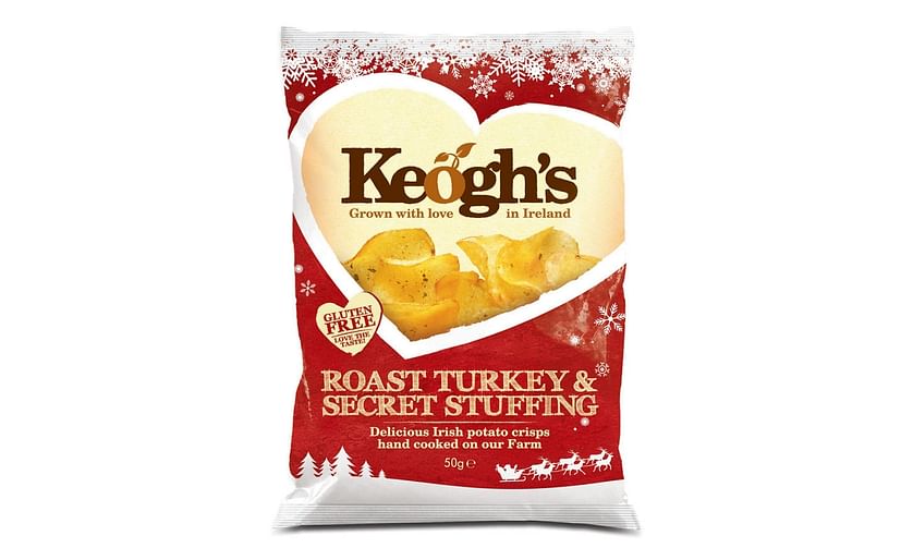 Keogh's launches roast turkey & secret stuffing crisps for Christmas